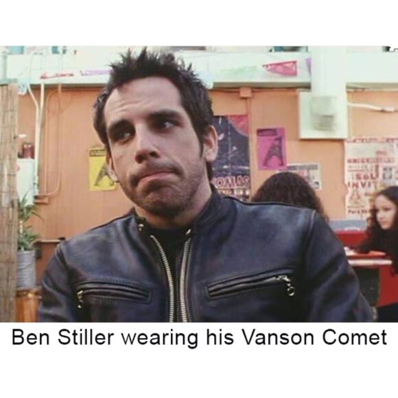 Vanson Comet Motorcycle Jacket Cafe Racer Black Size 38 US Small - Picture 11 of 12